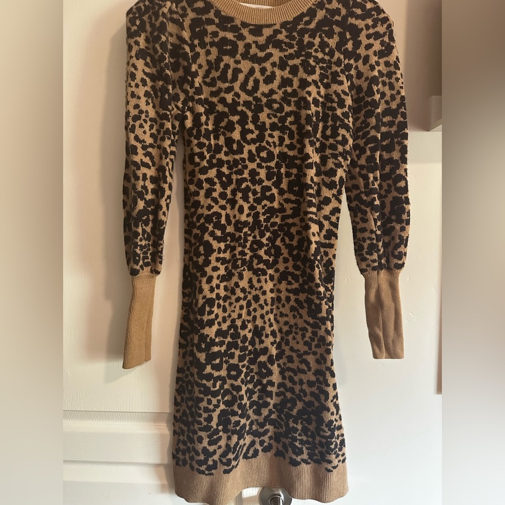 The Loft Cheetah Sweater Dress
